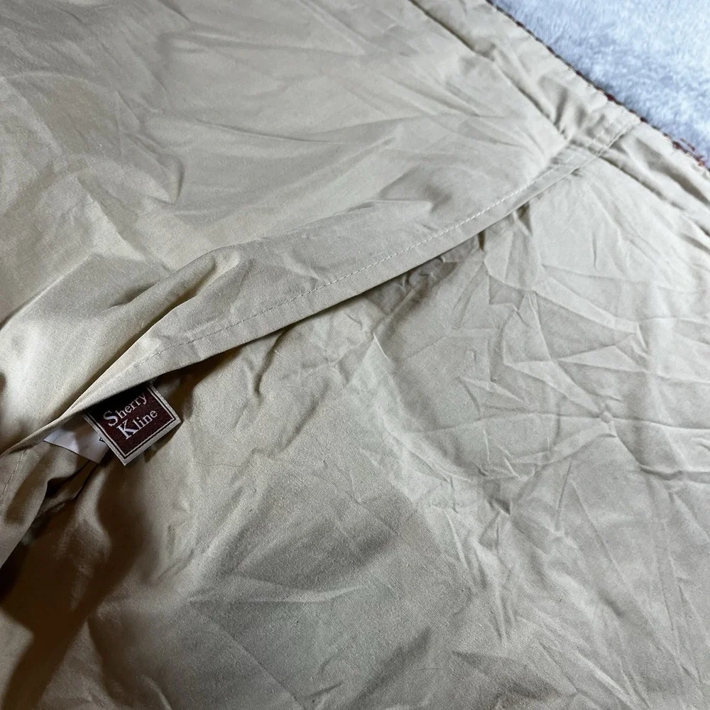 Sherry Kline Luxury Queen Pillow Shams Multicolor Braided‎ Trim P.C.H.F